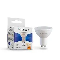 Лампа светодиодная Voltega GU10 7W 2800К матовая VG2-S2GU10warm7W 7056 